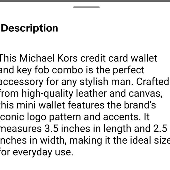 Michael Kors MK Logo Credit Card Wallet & Key Fob Set - Picture 3 of 3